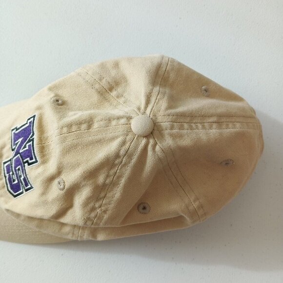 NORTH & ACRUX Embroidered Baseball Cap Hat One Size Men Activewear Gym Tan - Picture 4 of 8